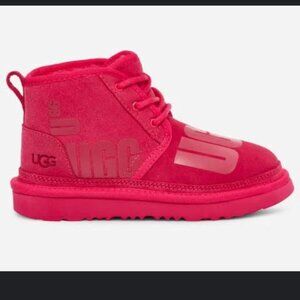 Ugg Kids' Neumel II Scatter Graphic Suede Classic Boots in Pink